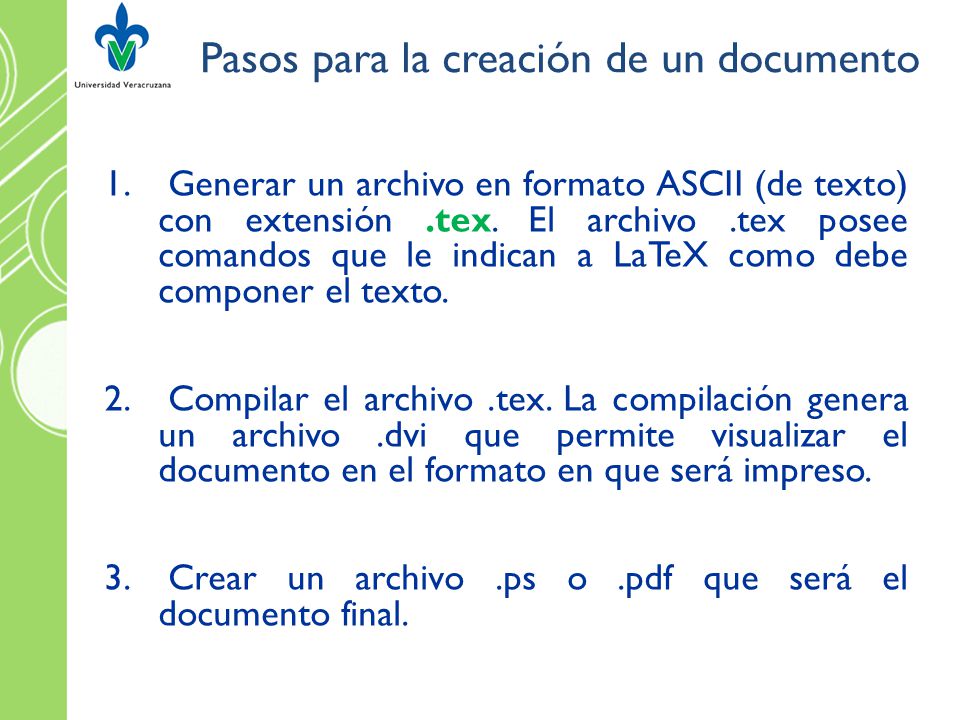 Pasos para la creación de un documento
