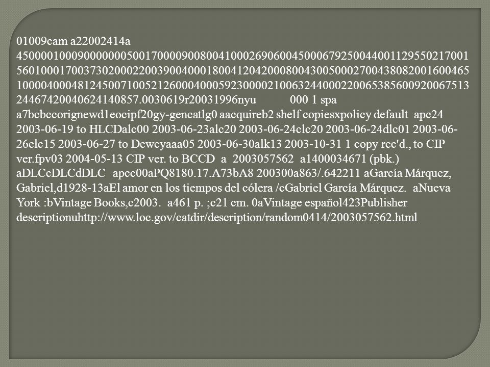 01009cam a a r nyu spa a7bcbccorignewd1eocipf20gy-gencatlg0 aacquireb2 shelf copiesxpolicy default apc to HLCDalc alc clc dlc elc to Deweyaaa alk copy rec d., to CIP ver.fpv CIP ver.