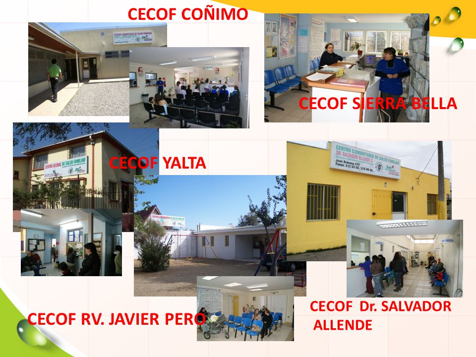 CECOF COÑIMO CECOF SIERRA BELLA CECOF YALTA CECOF RV. JAVIER PERO