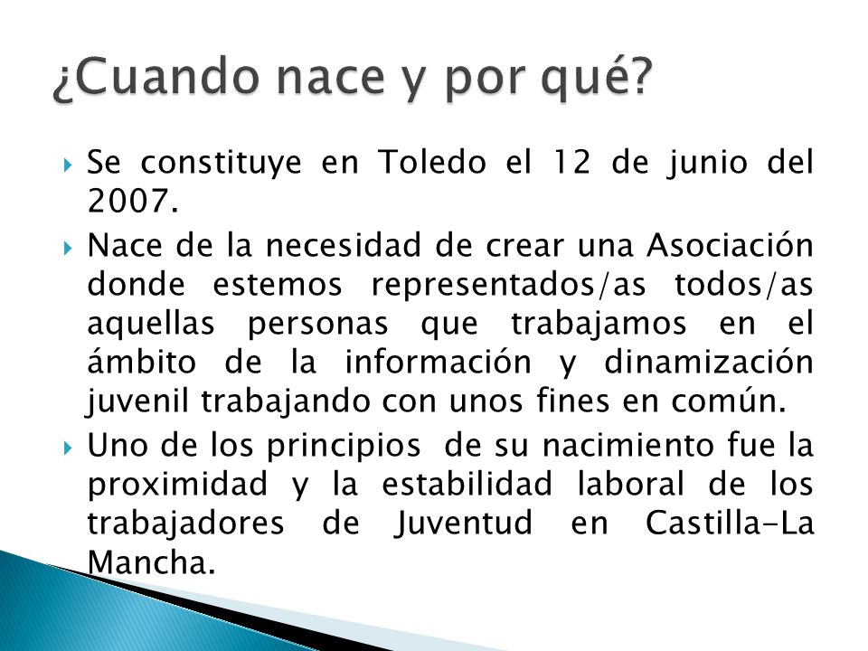 ¿Cuando nace y por qué Se constituye en Toledo el 12 de junio del