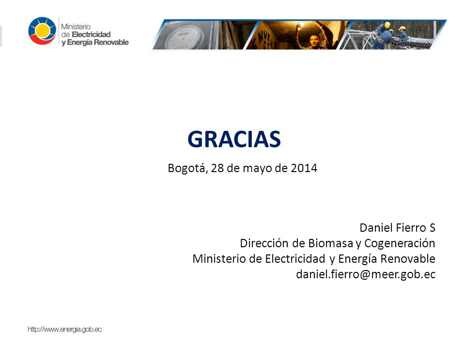 GRACIAS Bogotá, 28 de mayo de 2014 Daniel Fierro S