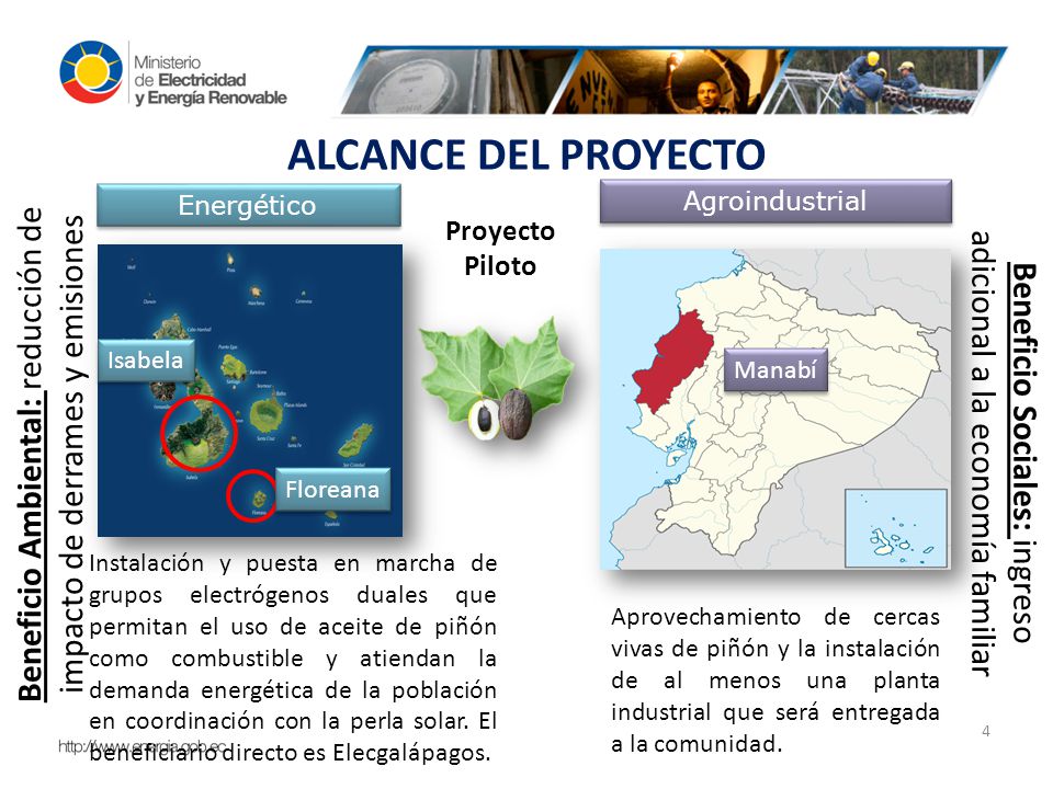 ALCANCE DEL PROYECTO Energético. Agroindustrial. Beneficio Ambiental: reducción de impacto de derrames y emisiones.