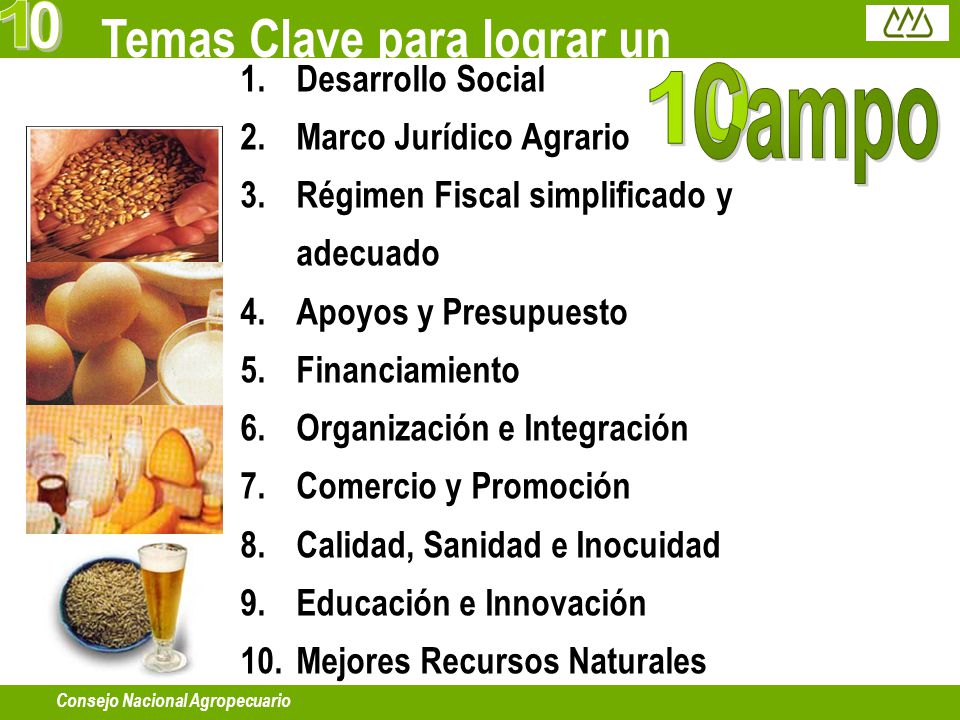 Campo 1 1 Temas Clave para lograr un Desarrollo Social