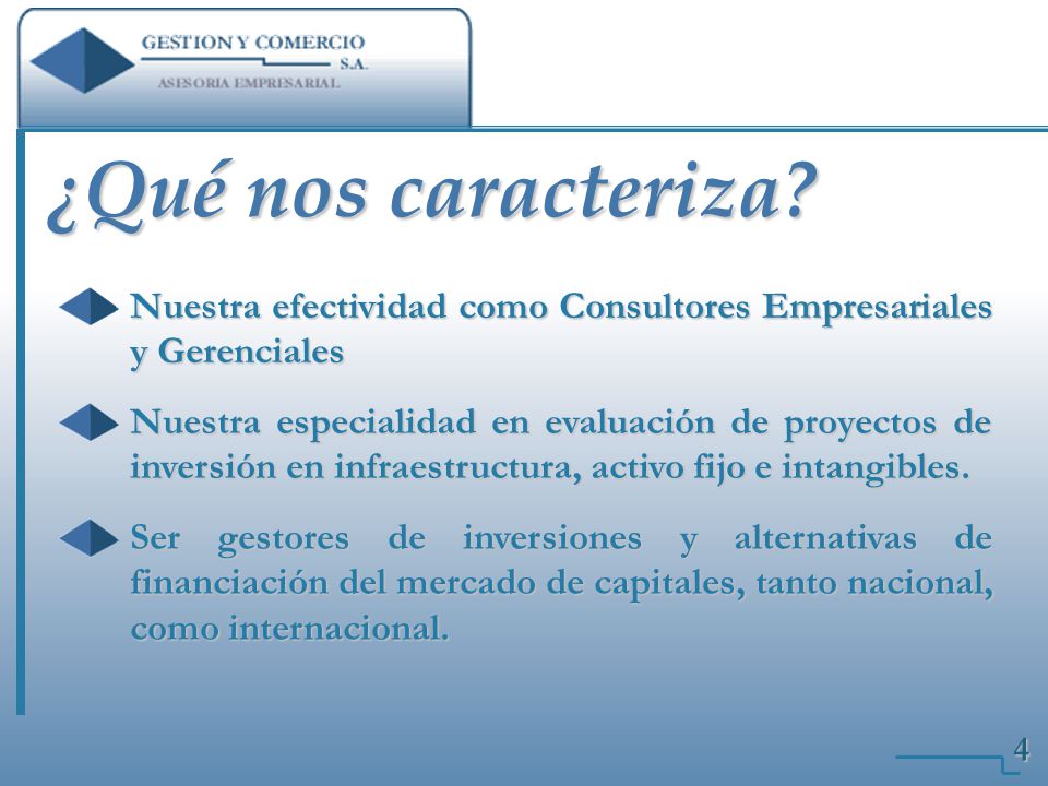 ¿Qué nos caracteriza Nuestra efectividad como Consultores Empresariales y Gerenciales.