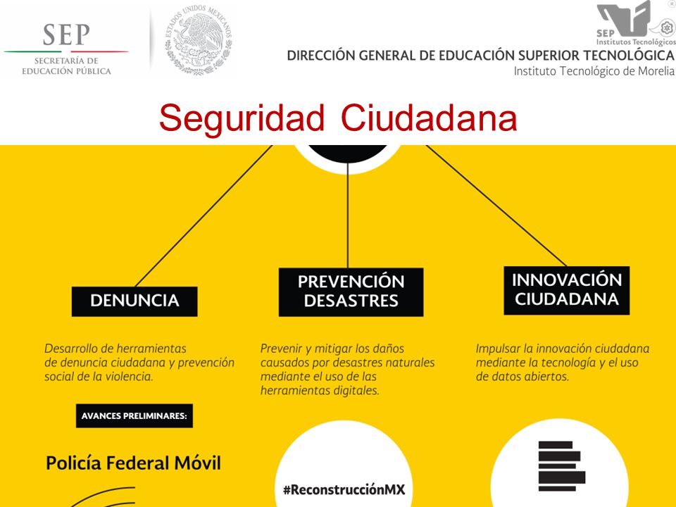 Seguridad Ciudadana Programas como IMPULSA-TI, MexicoFIRST
