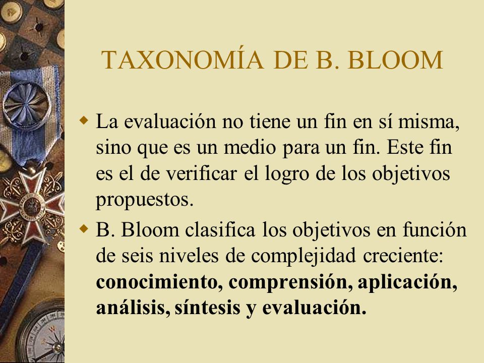 TAXONOMÍA DE B. BLOOM