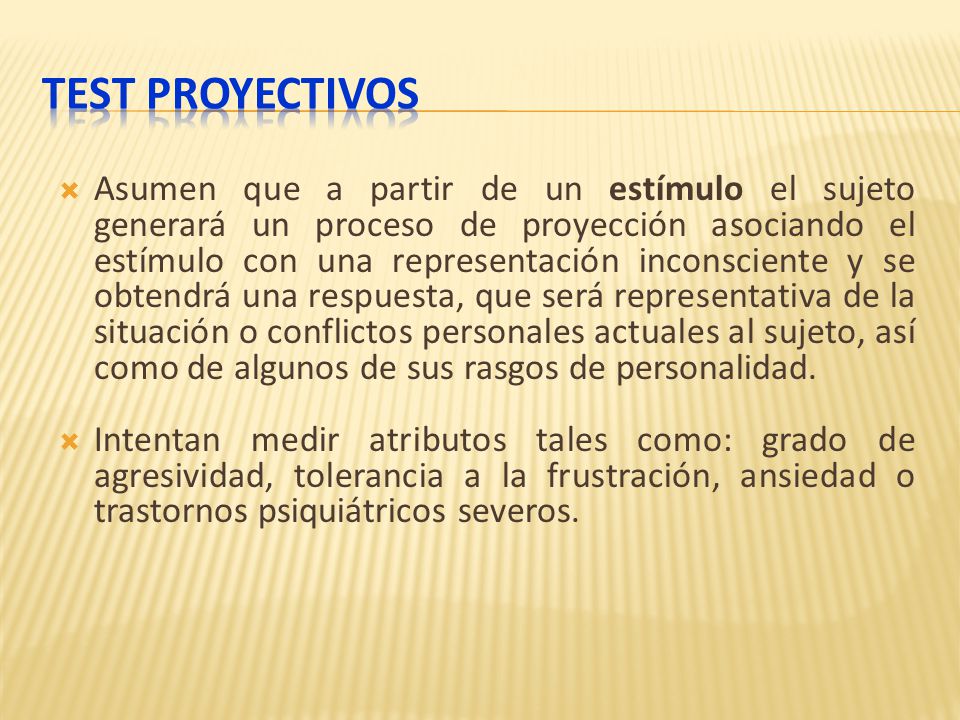 TEST PROYECTIVOS
