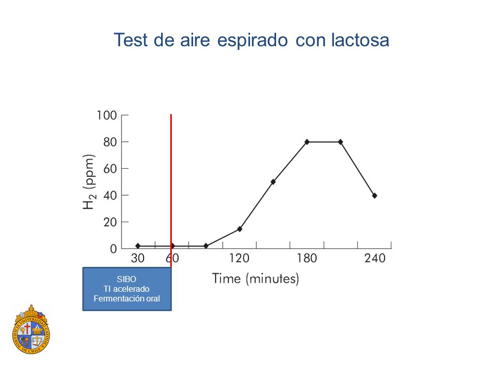 Test de aire espirado con lactosa