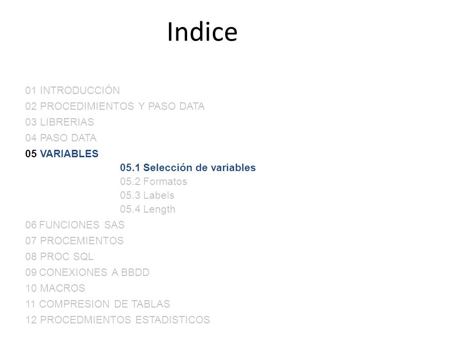 Indice 01 INTRODUCCIÓN 02 PROCEDIMIENTOS Y PASO DATA 03 LIBRERIAS