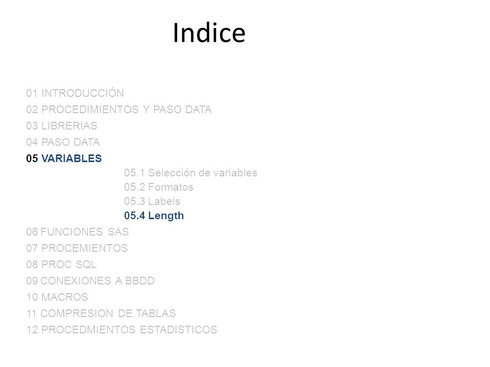 Indice 01 INTRODUCCIÓN 02 PROCEDIMIENTOS Y PASO DATA 03 LIBRERIAS