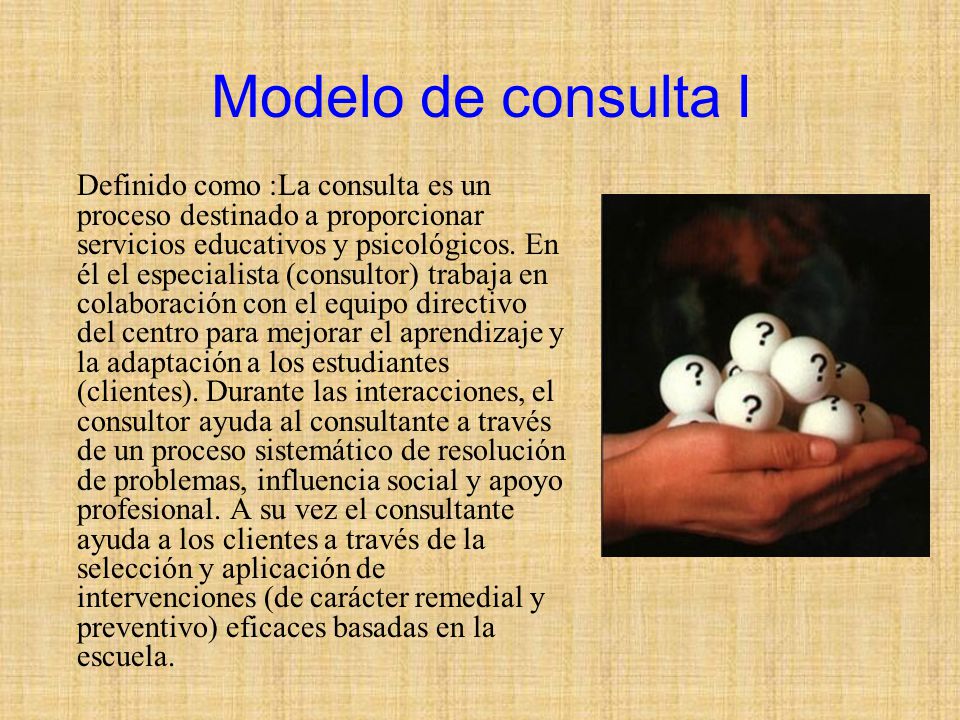 Modelo de consulta I