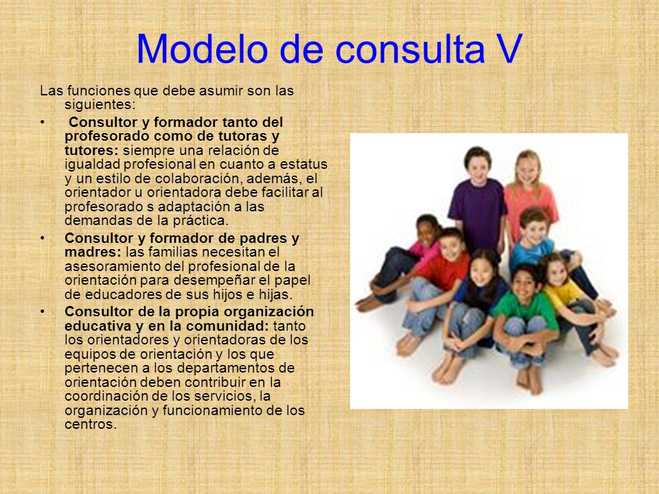 Modelos básicos de Orientación: Counseling, Programas, Consultas. - ppt  descargar
