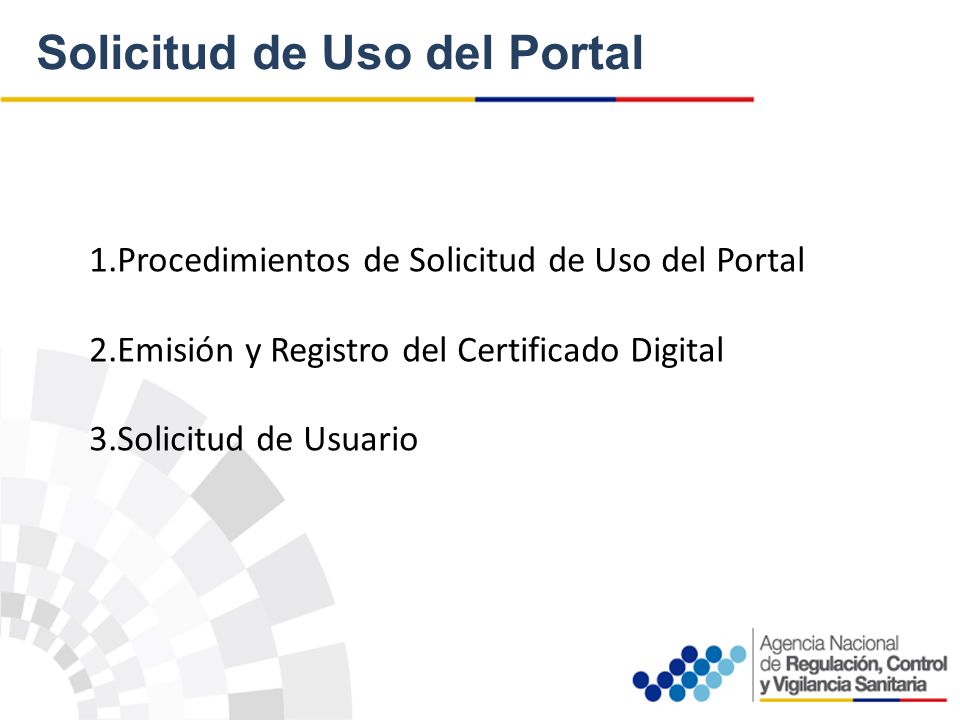 Solicitud de Uso del Portal