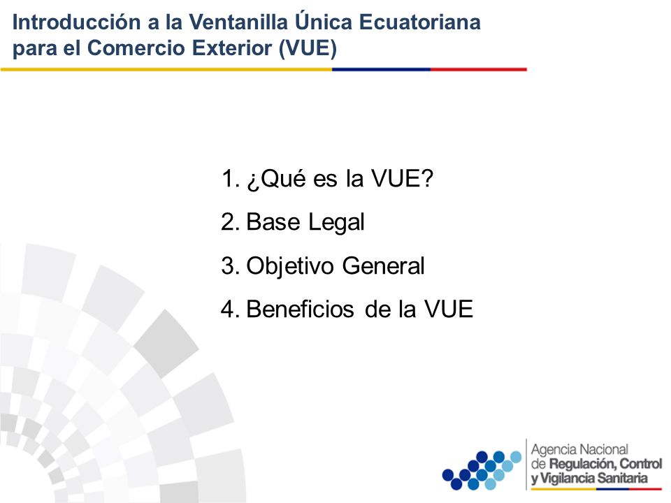 ¿Qué es la VUE Base Legal Objetivo General Beneficios de la VUE
