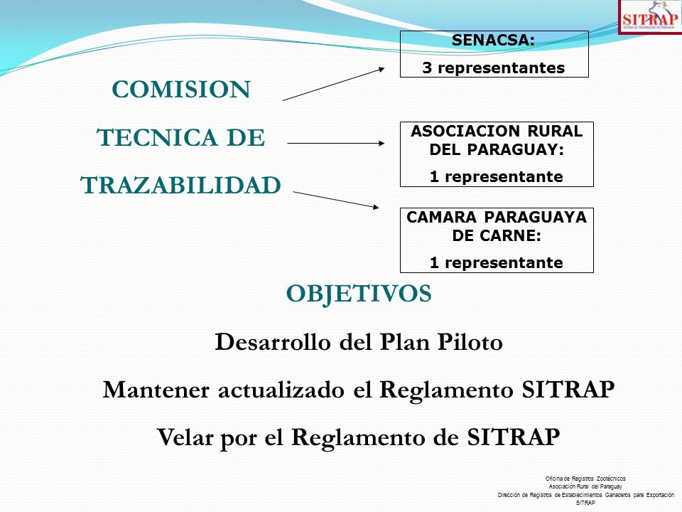 Desarrollo del Plan Piloto Mantener actualizado el Reglamento SITRAP
