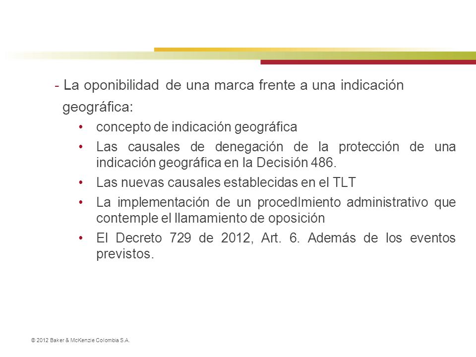 La oponibilidad de una marca frente a una indicación geográfica: