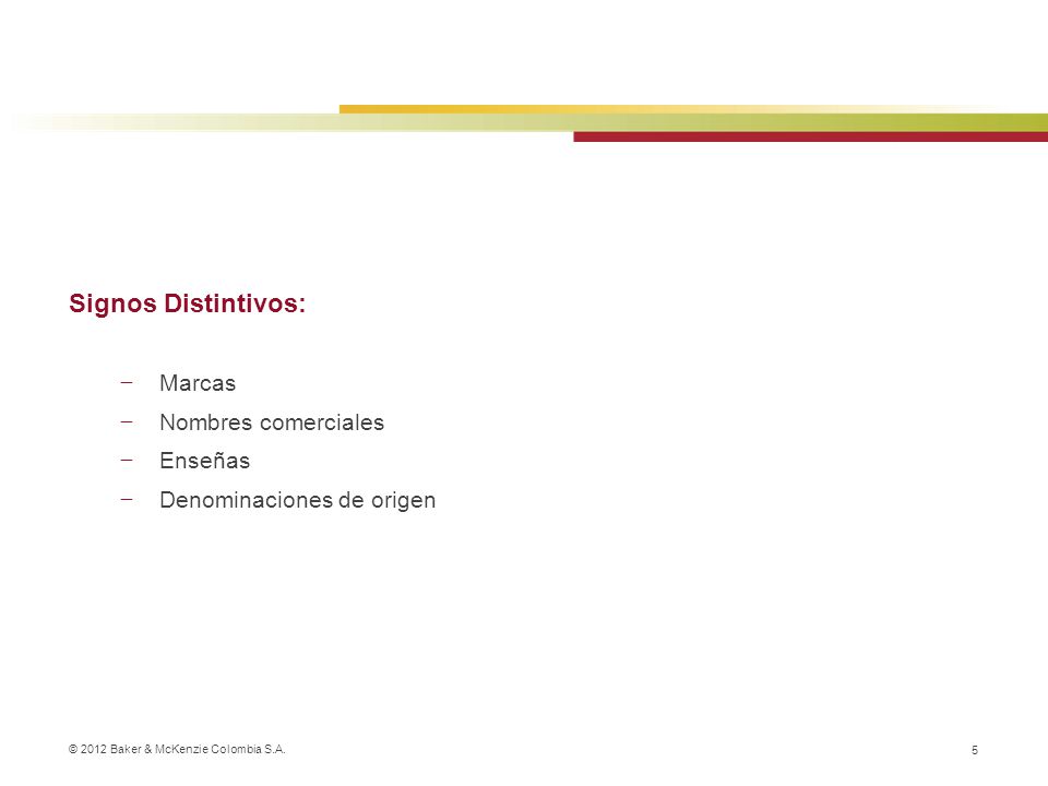 Signos Distintivos: Marcas Nombres comerciales Enseñas