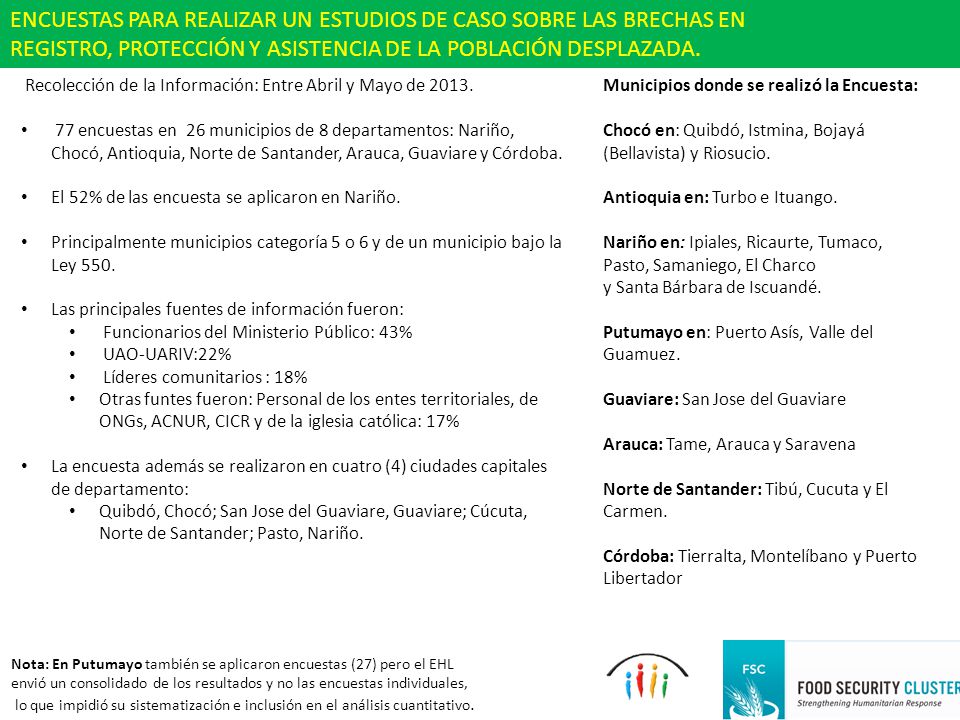 ENCUESTAS PARA REALIZAR UN ESTUDIOS DE CASO SOBRE LAS BRECHAS EN