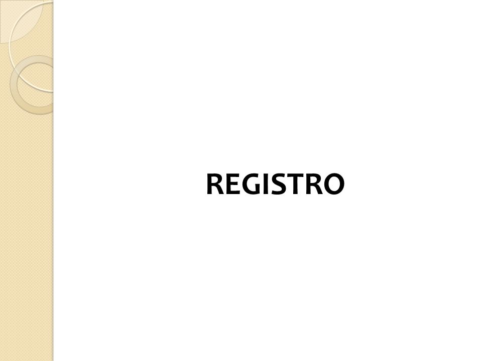 REGISTRO