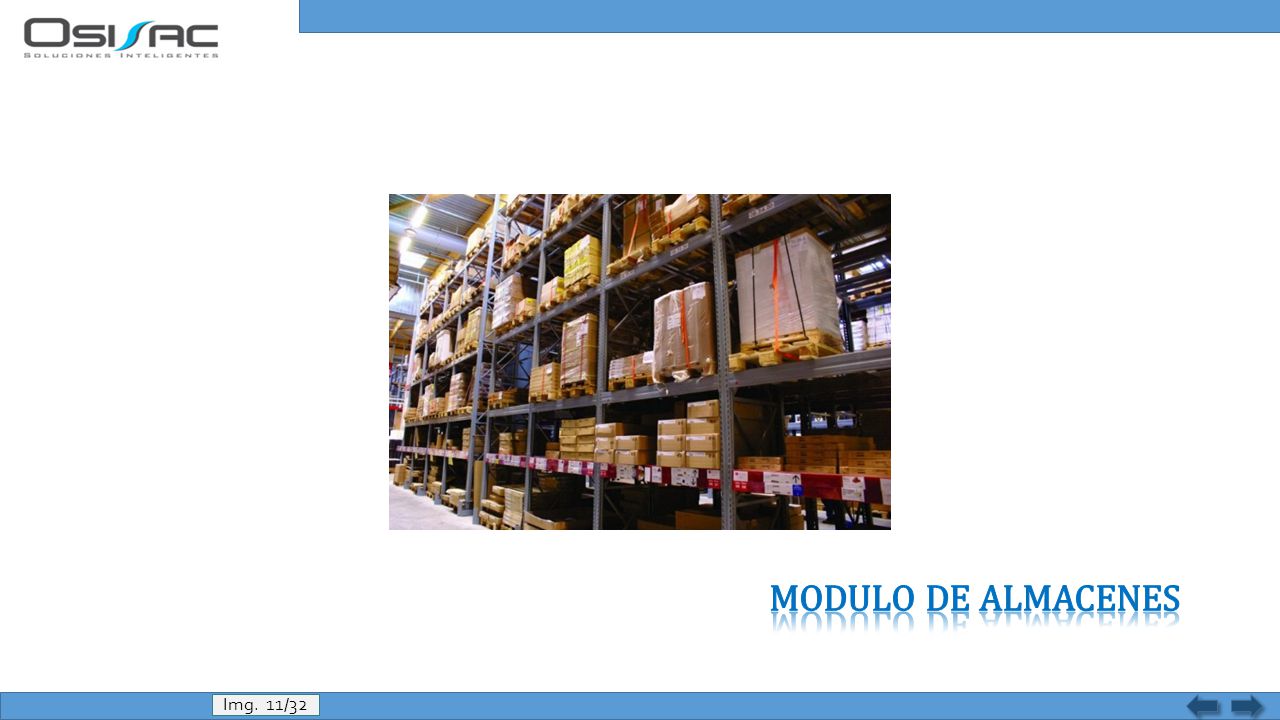 MODULO DE ALMACENES Img. 11/32