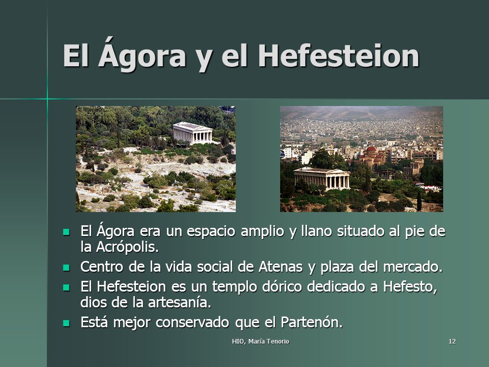 El Ágora y el Hefesteion
