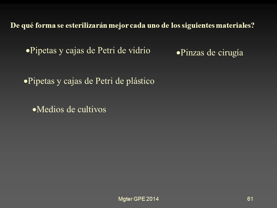 Pipetas y cajas de Petri de vidrio Pinzas de cirugía