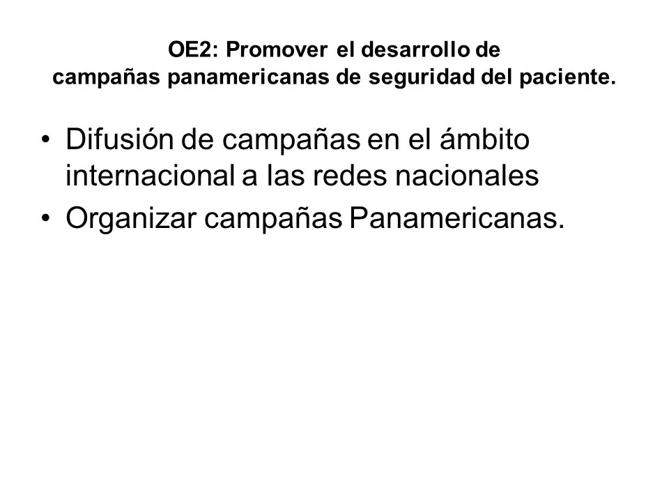 Difusión de campañas en el ámbito internacional a las redes nacionales