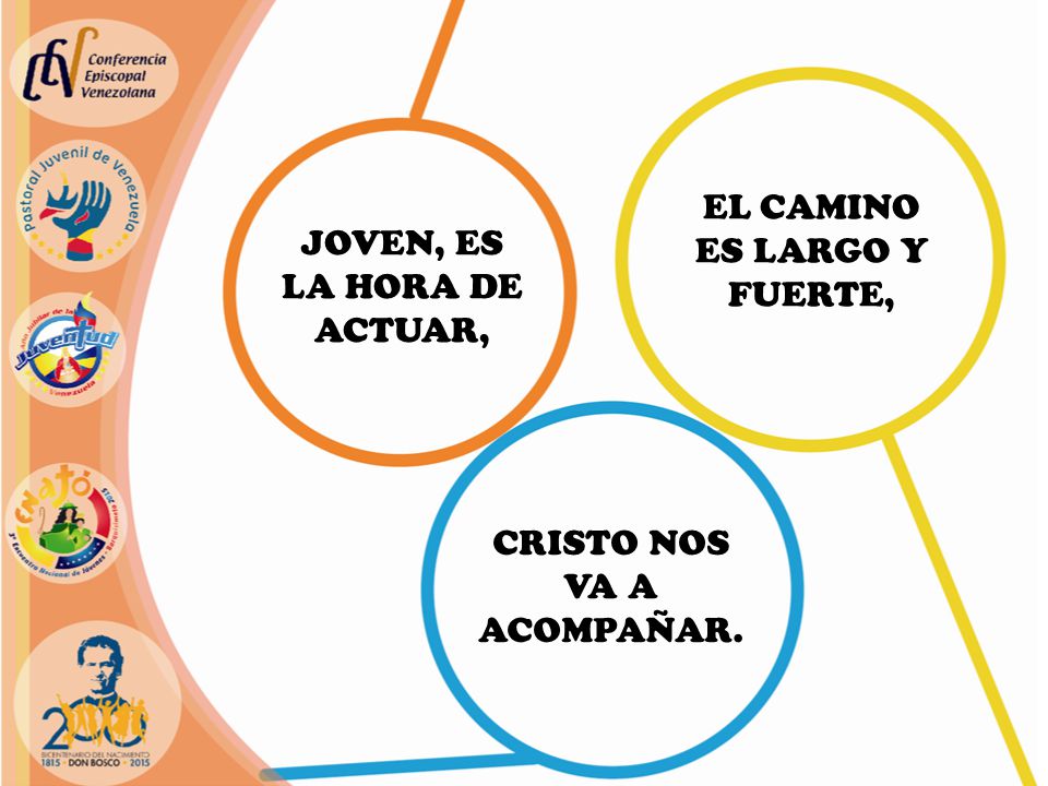 EL CAMINO ES LARGO Y FUERTE, JOVEN, ES LA HORA DE ACTUAR,