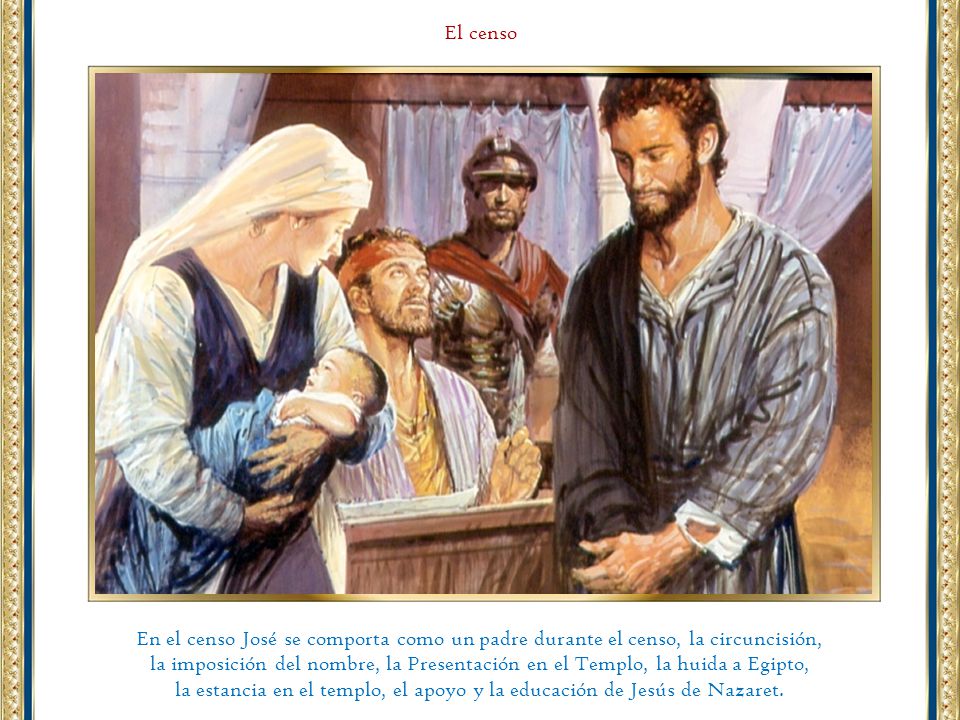 la estancia en el templo, el apoyo y la educación de Jesús de Nazaret.