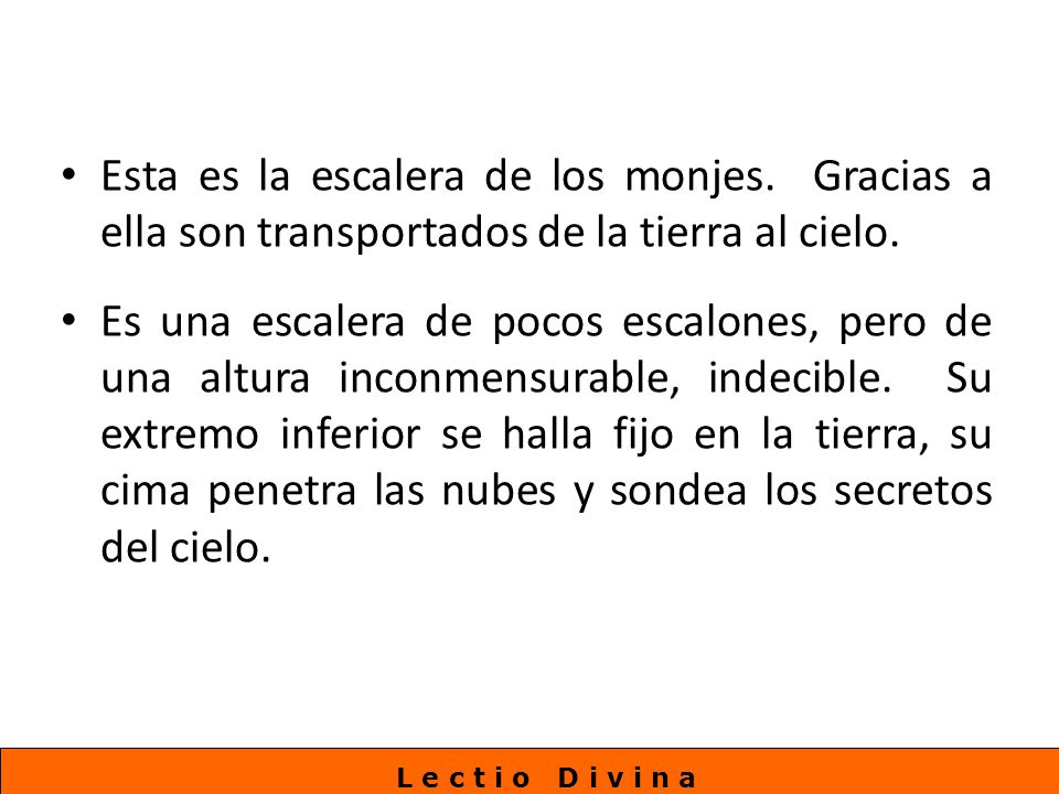 Esta es la escalera de los monjes