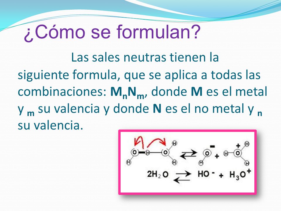 Sales neutras ¿Cómo se formulan? ¿Cómo se nombran? Nomenclaturas - ppt  descargar