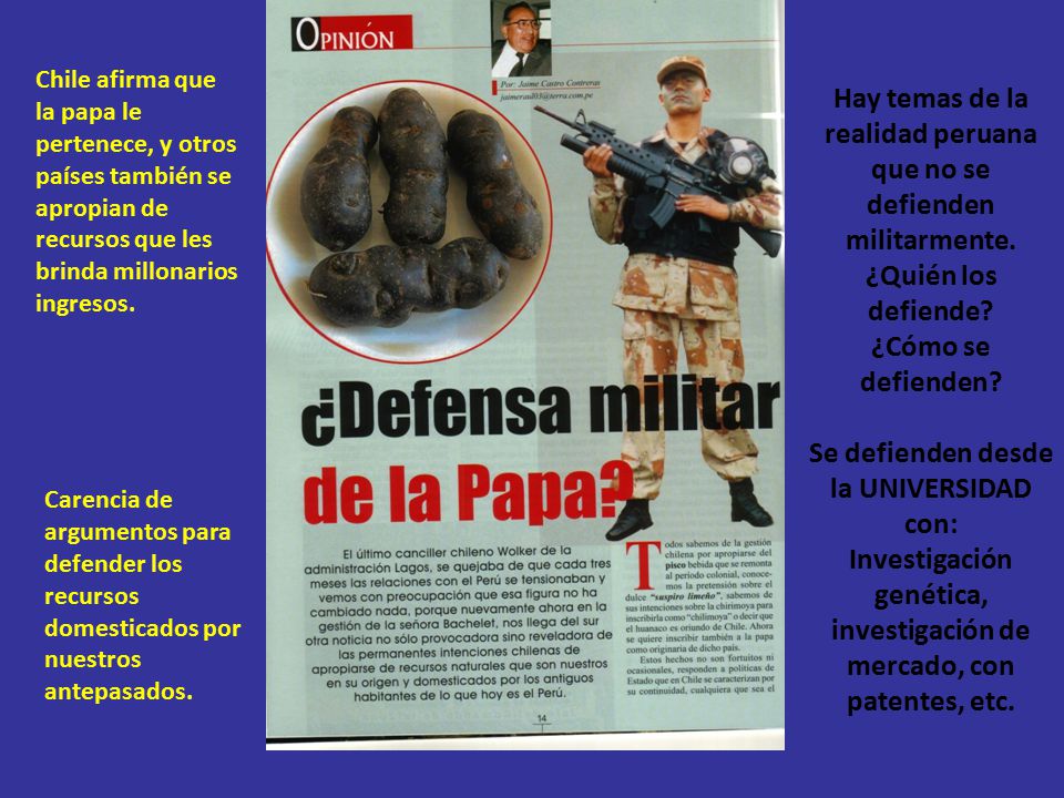 Hay temas de la realidad peruana que no se defienden militarmente.
