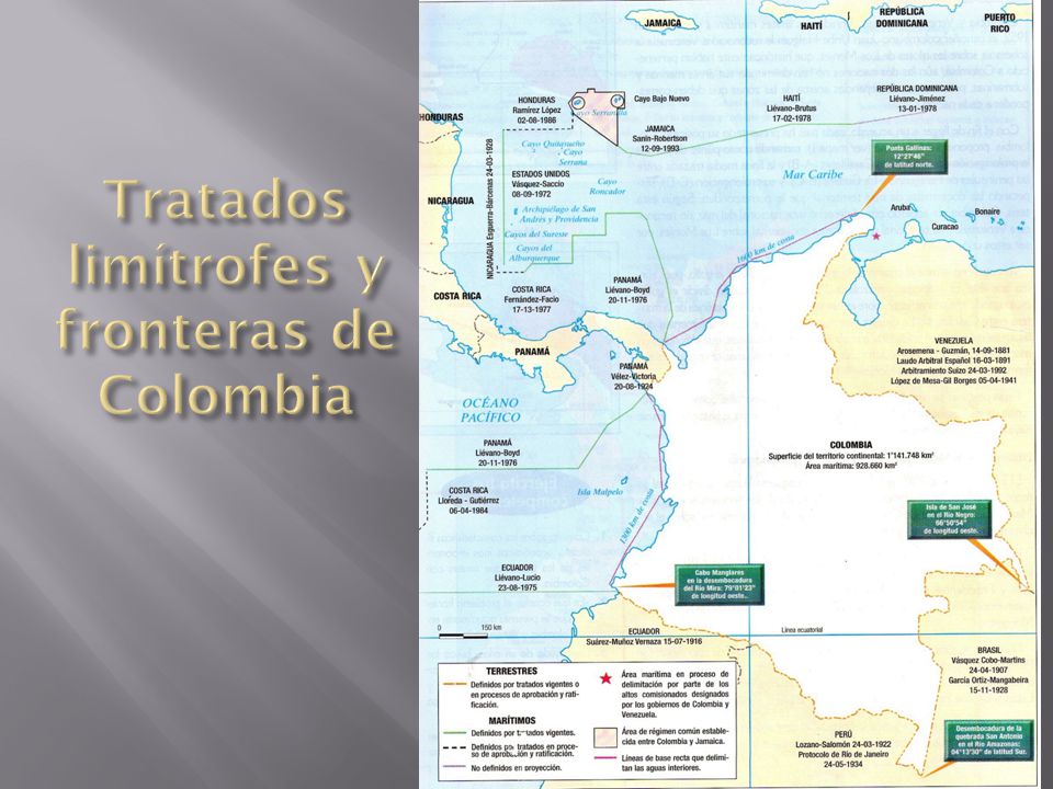 Tratados limítrofes y fronteras de Colombia