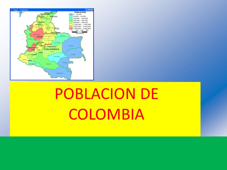 POBLACION DE COLOMBIA