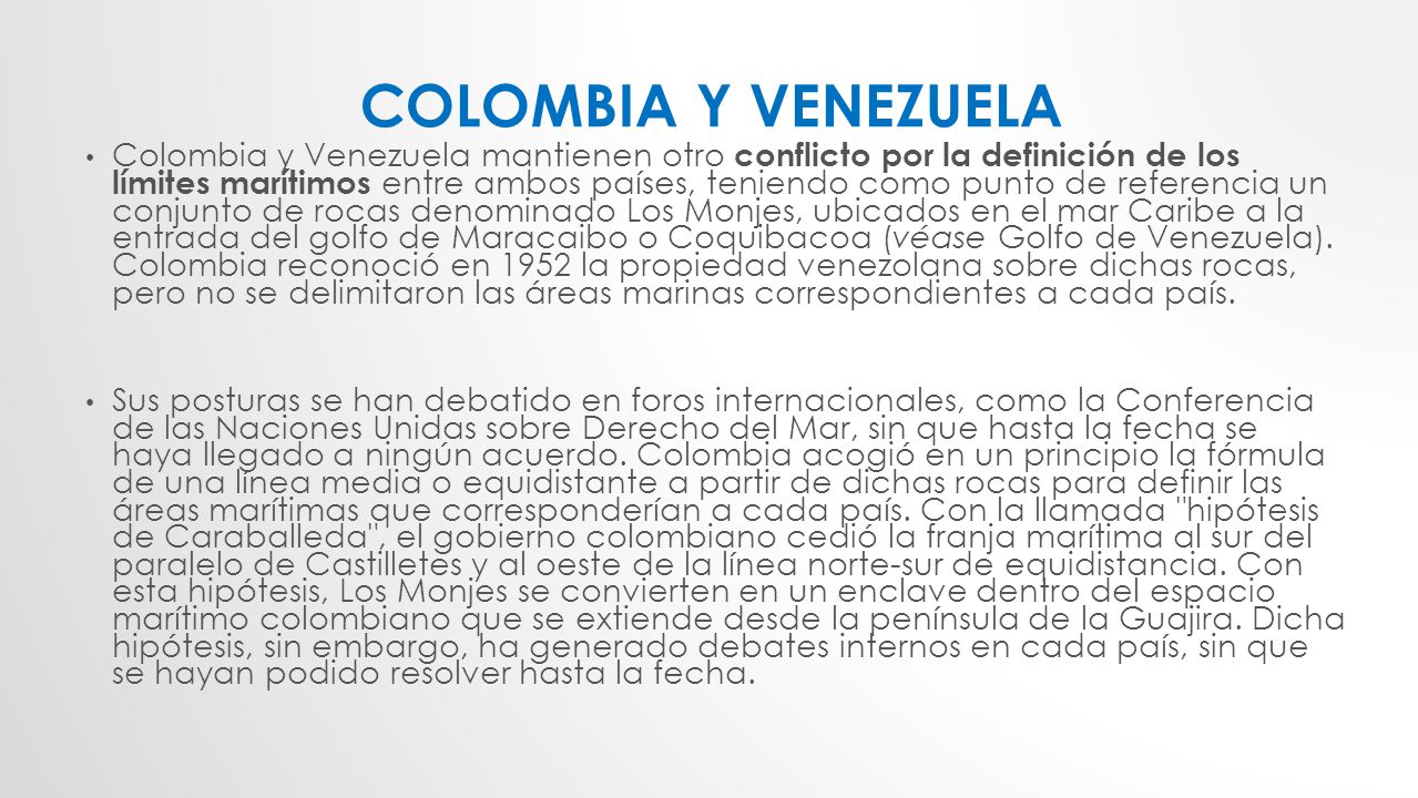 COLOMBIA Y VENEZUELA
