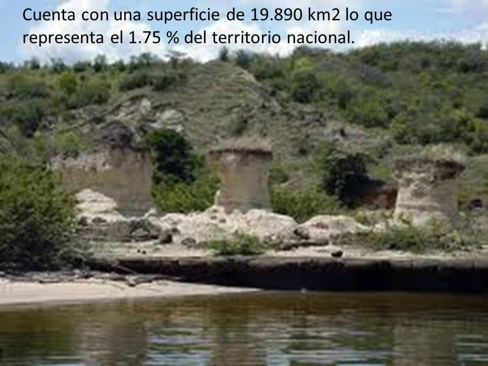 Cuenta con una superficie de km2 lo que representa el 1