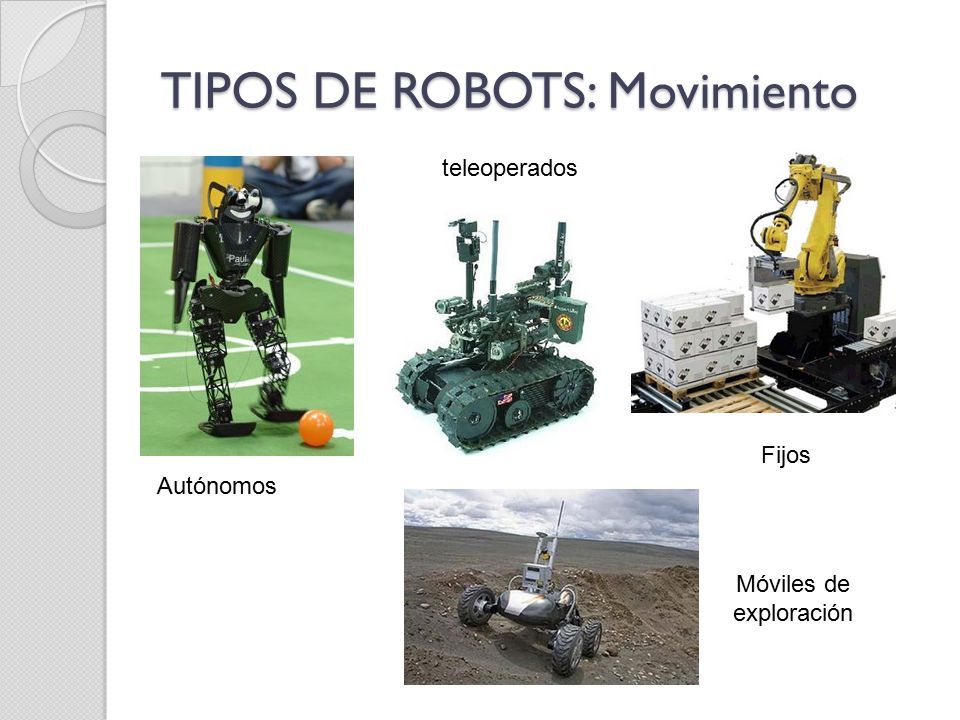 TIPOS DE ROBOTS: Movimiento