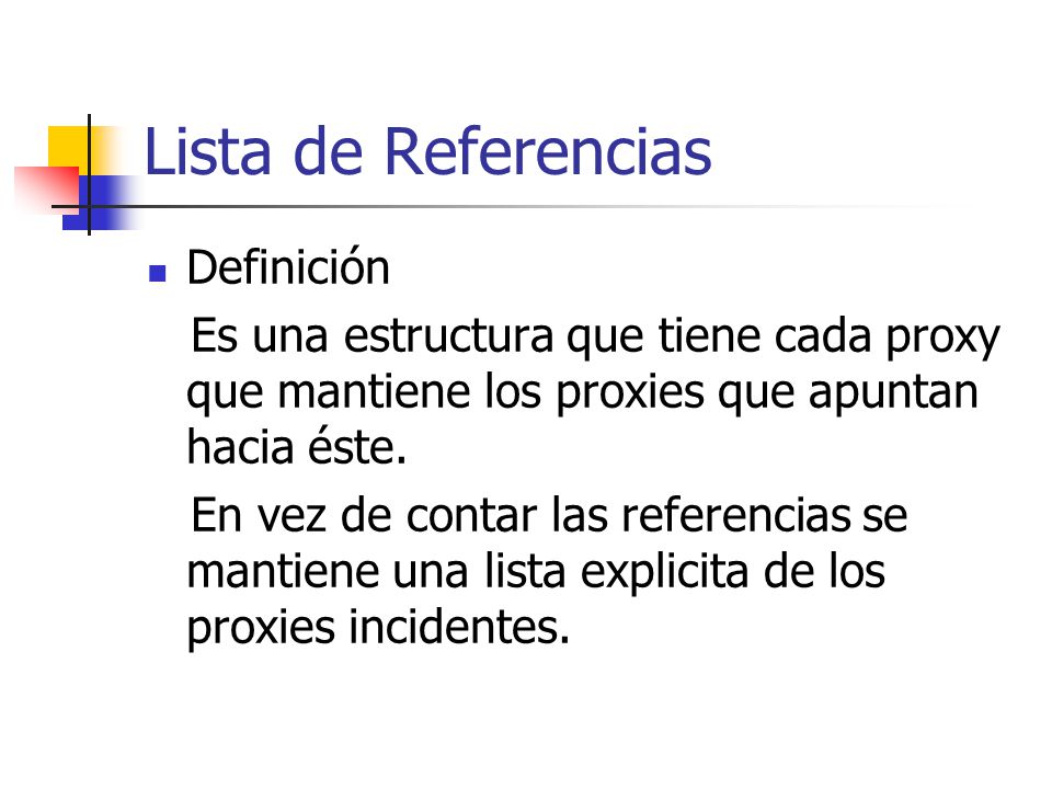 Lista de Referencias Definición