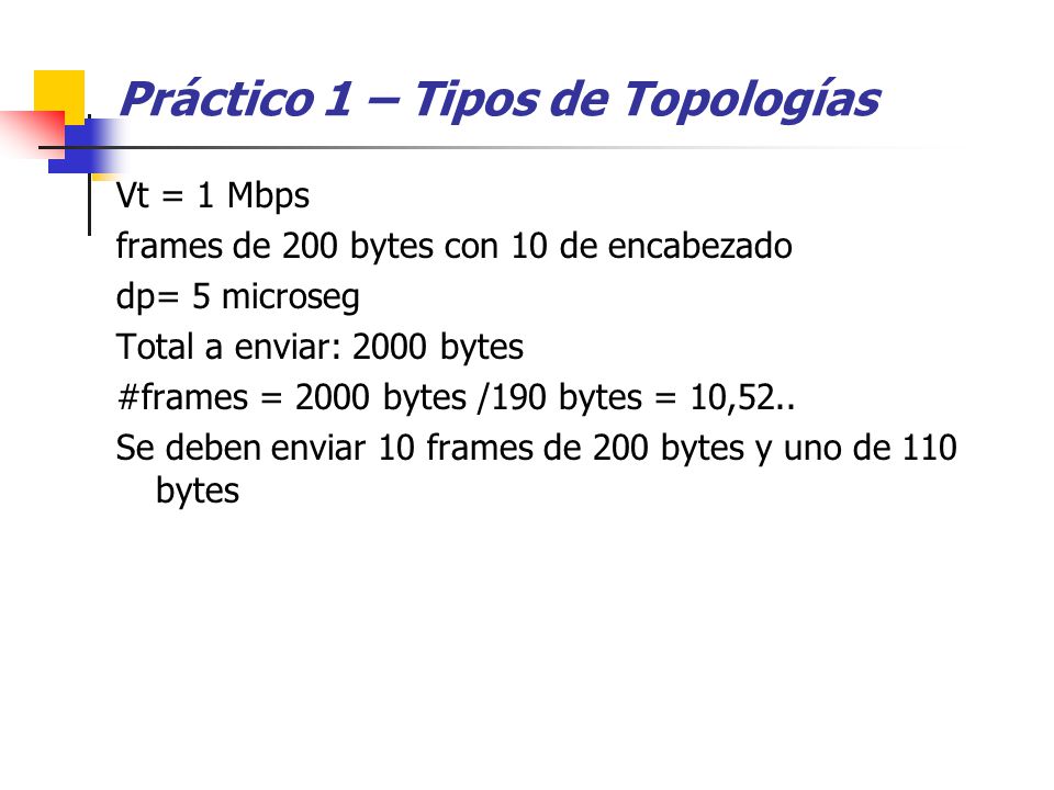Práctico 1 – Tipos de Topologías
