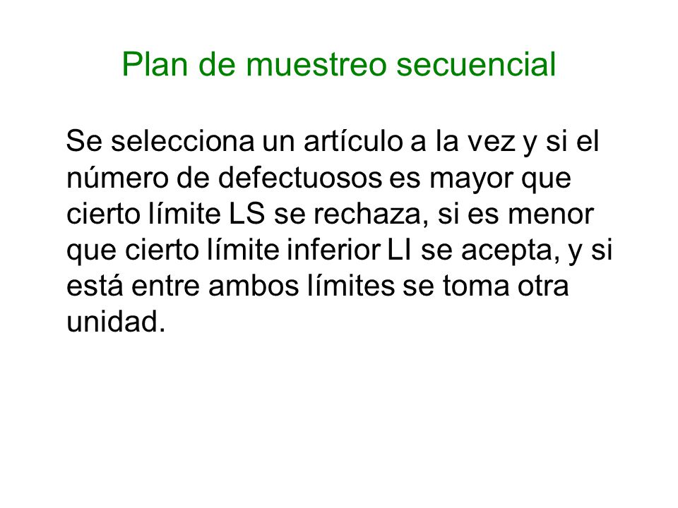 Plan de muestreo secuencial