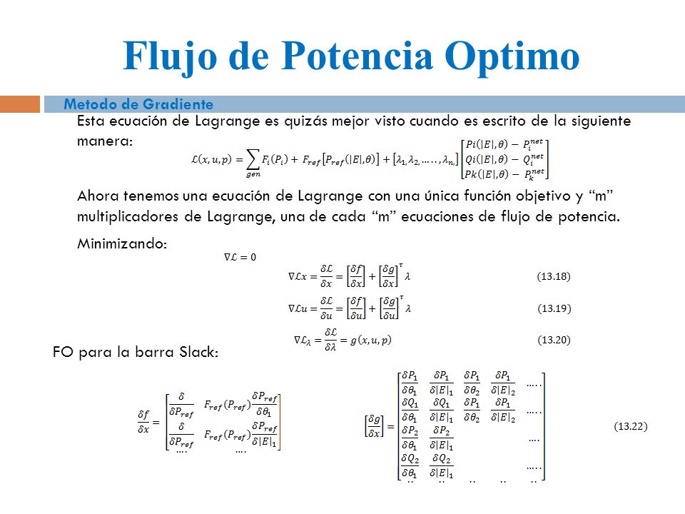 Flujo de Potencia Optimo