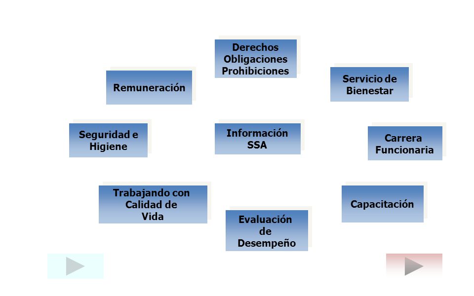 Derechos Obligaciones. Prohibiciones. Servicio de. Bienestar. Remuneración. Seguridad e. Higiene.