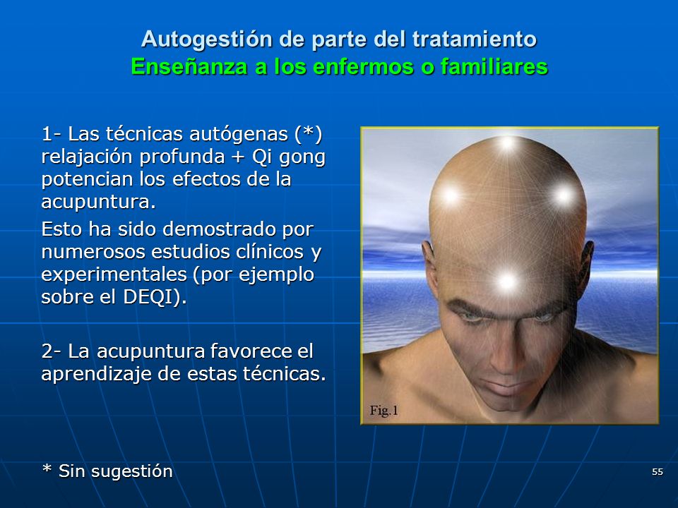 Autogestión de parte del tratamiento Enseñanza a los enfermos o familiares
