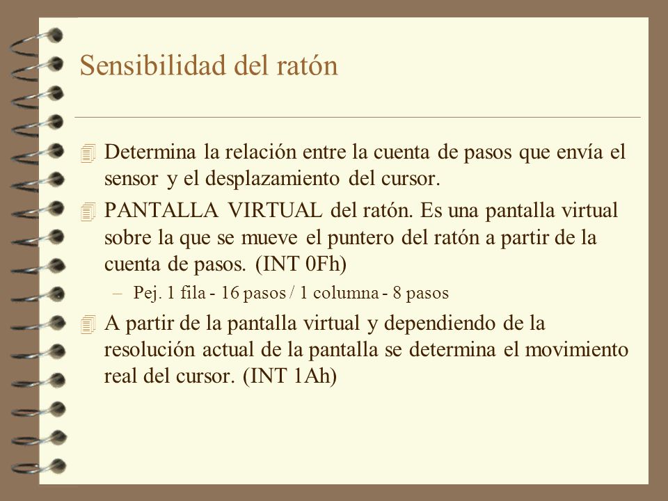 Sensibilidad del ratón