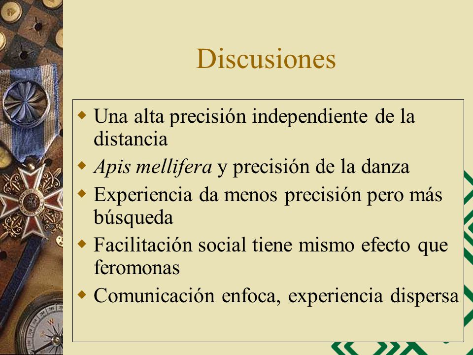 Discusiones Una alta precisión independiente de la distancia