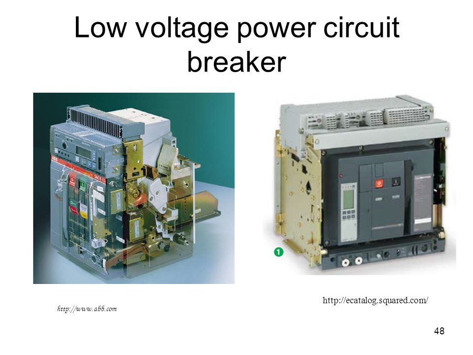 Low voltage power circuit breaker