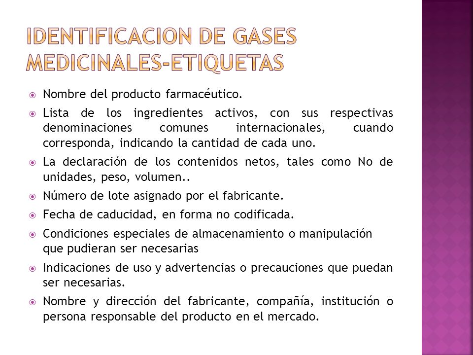 IDENTIFICACION DE GASES MEDICINALES-ETIQUETAS