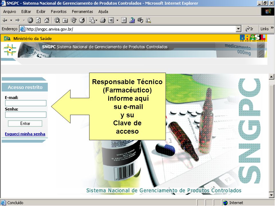Responsable Técnico (Farmacéutico) informe aquí su  y su
