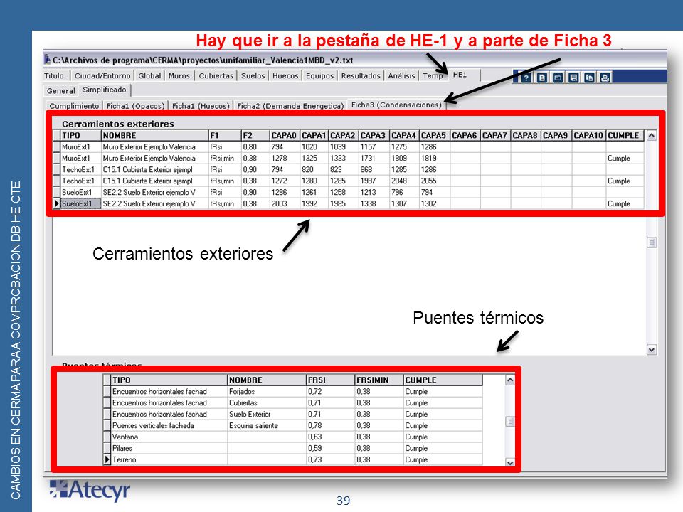 Hay que ir a la pestaña de HE-1 y a parte de Ficha 3