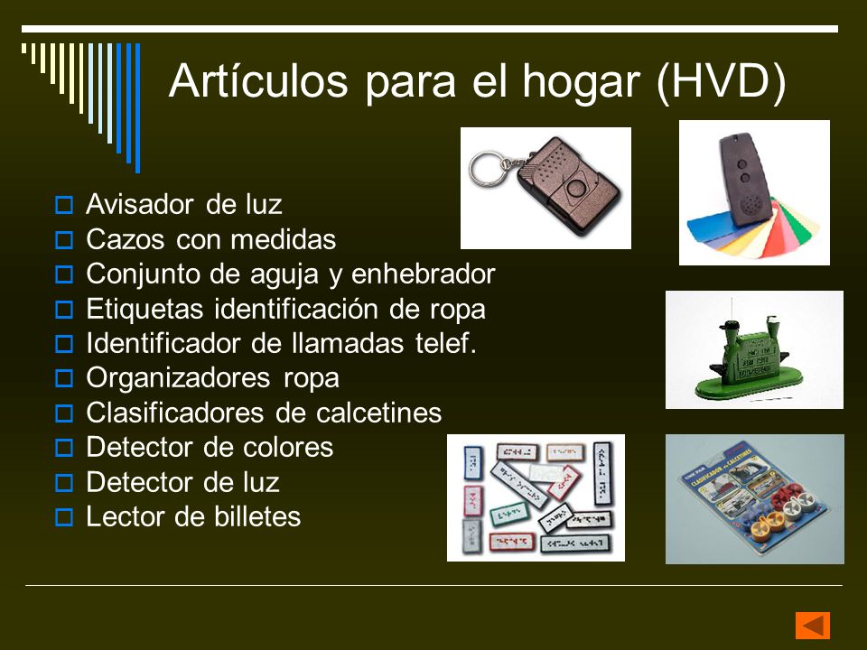Artículos para el hogar (HVD)